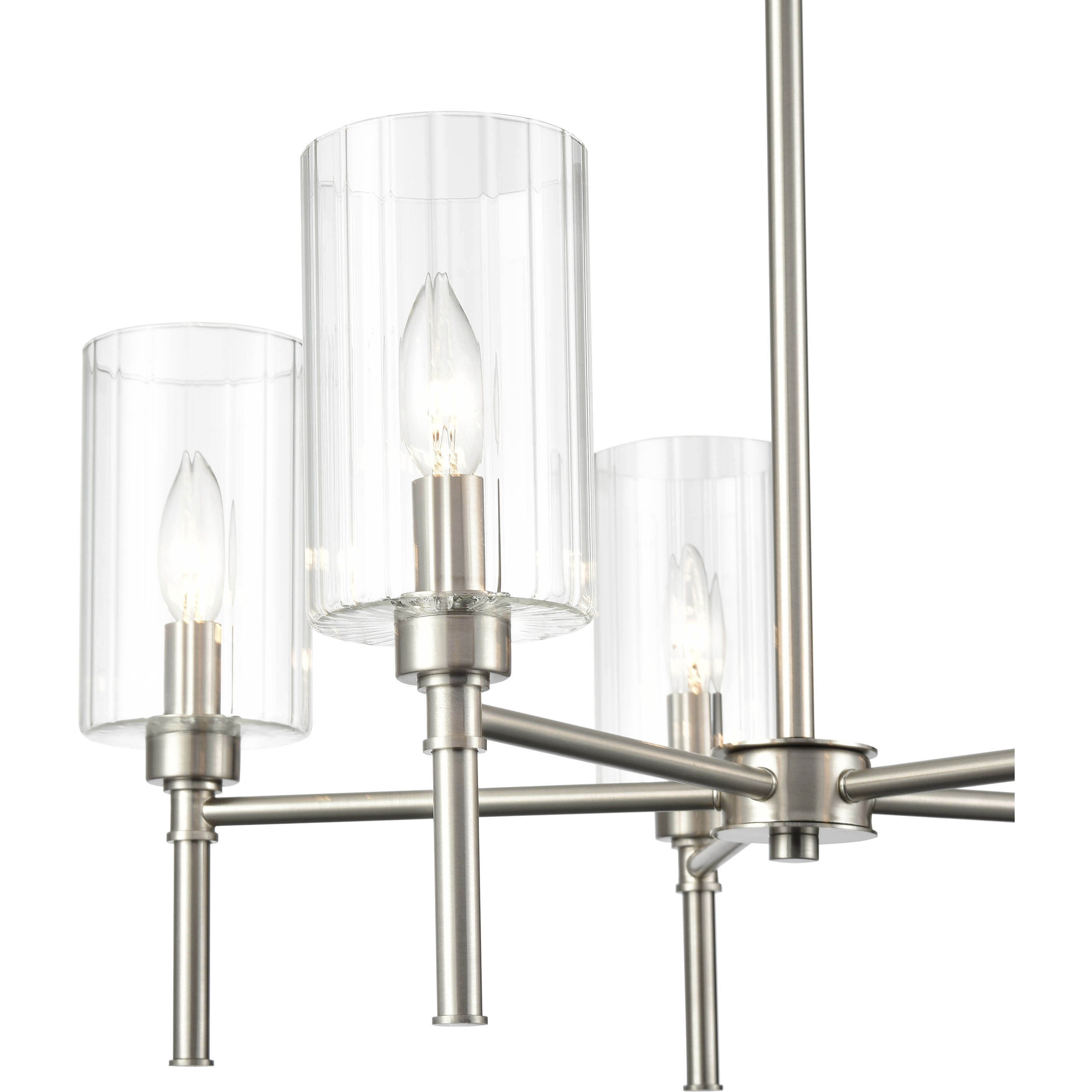 Chastine 5 Light 24 inch Brushed Nickel Chandelier Ceiling Light